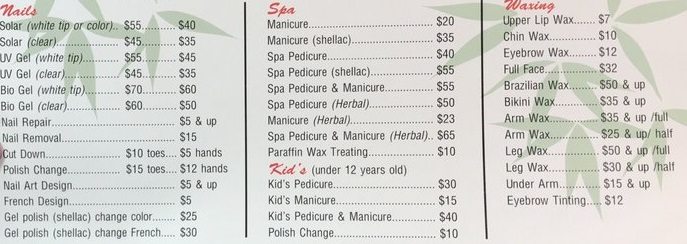 Cost Of A Pedicure Near Me - different nail designs